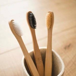 Hira Mishri Vedic Charcoal Bamboo Toothbrush Soft Toothbrush (Pack of 3)