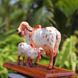 Gir cow and Calf statue  with baby cow